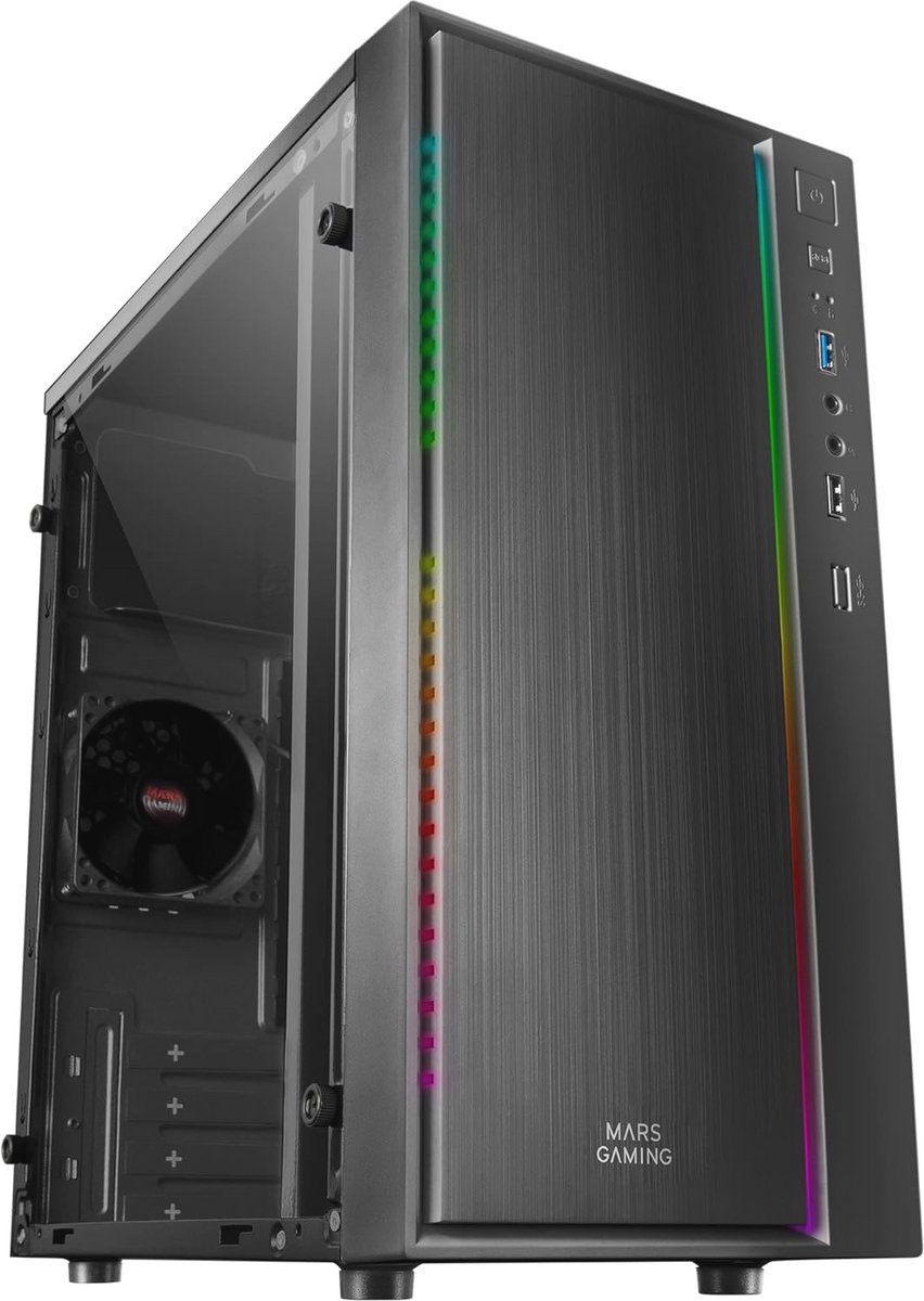 Compacte Gaming PC Behuizing met RGB Verlichting en 16 Modi