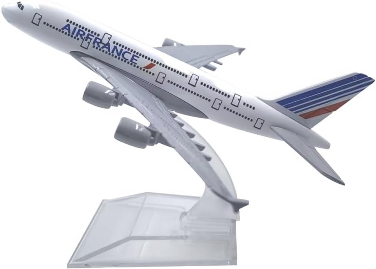 Vliegtuigmodel A380 1/400 schaal - Metalen Diecast Miniatuur Vliegtuig voor Verzamelaars
