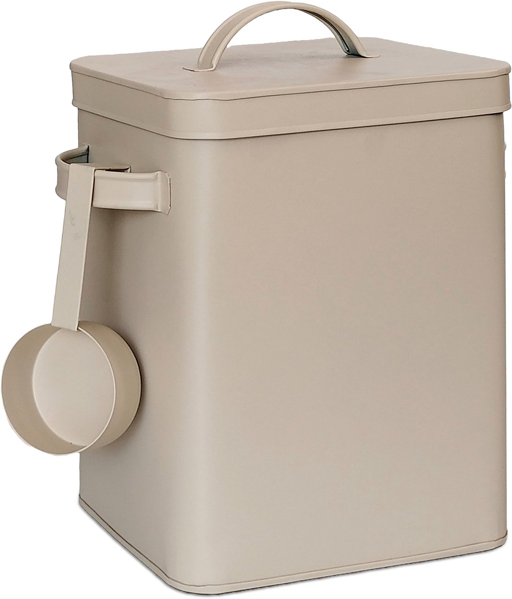 Metalen box - 2 stuks - 6,5 l - beige