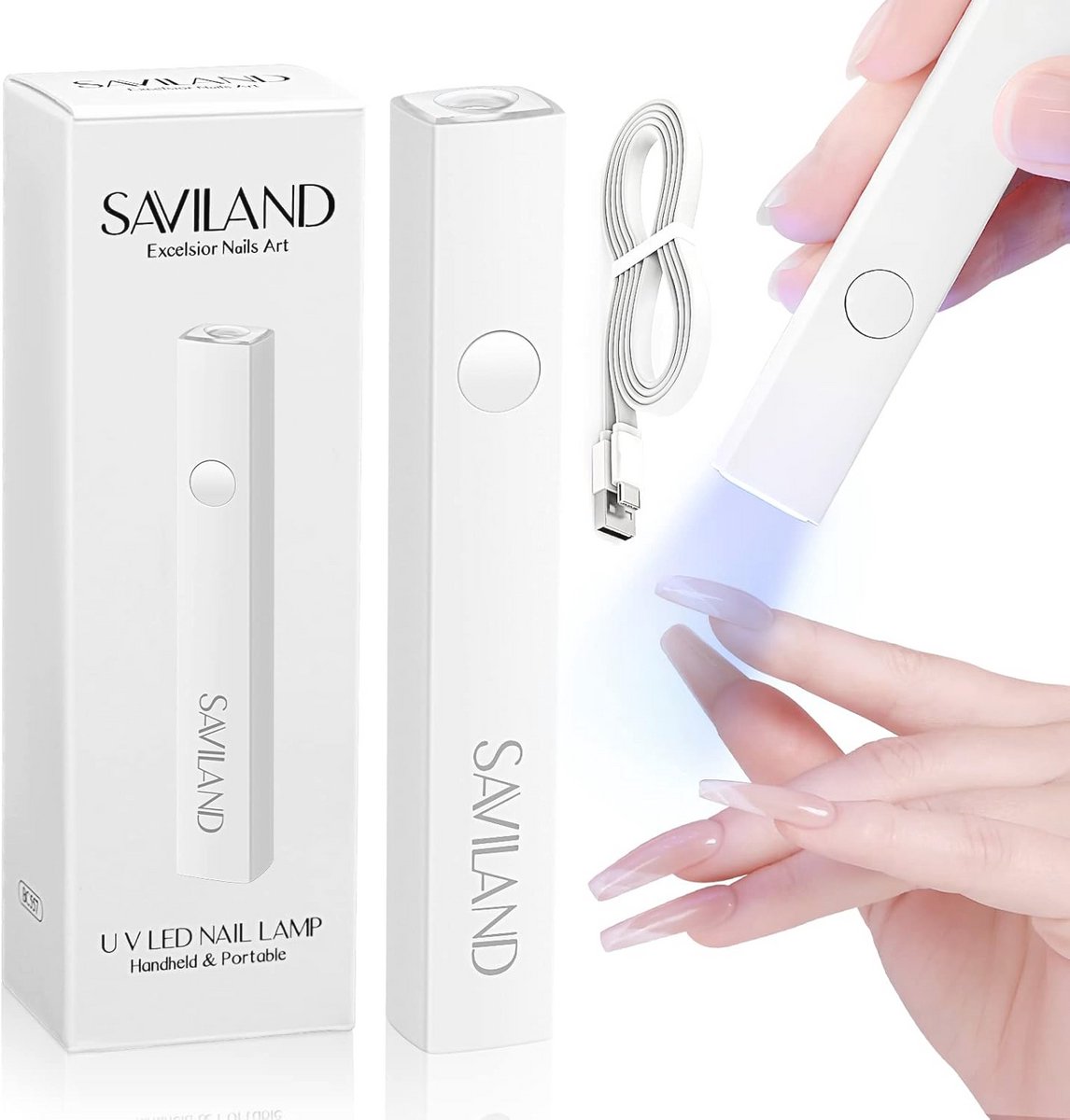 Mini UV LED Nagellamp 3W - Draagbare Lamp voor Gel Nagellak en Nageldecoraties