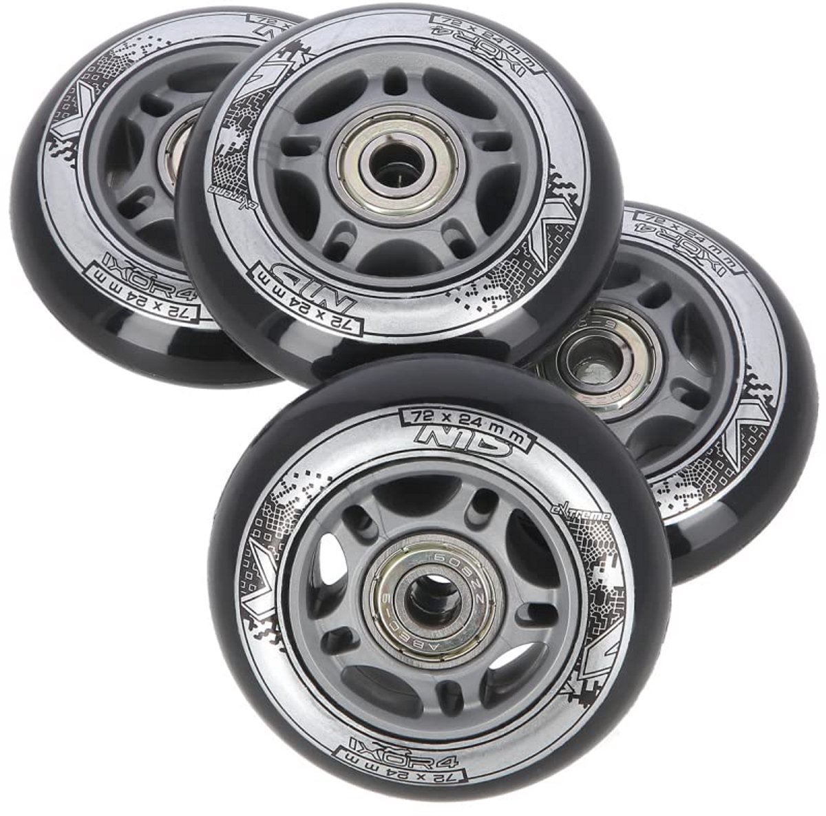 Inline Skates Wielen Set 4 Stuks PU 64-80mm met ABEC 9 Lagertjes