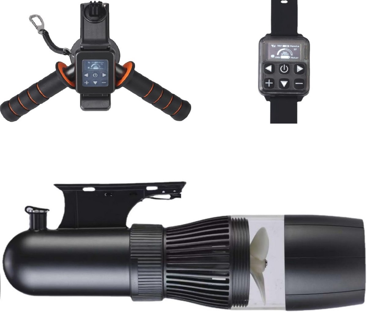 Elektrische onderwaterscooter 500 W - Vrij duiken tot 40m - Snorkelen en zwembadgebruik