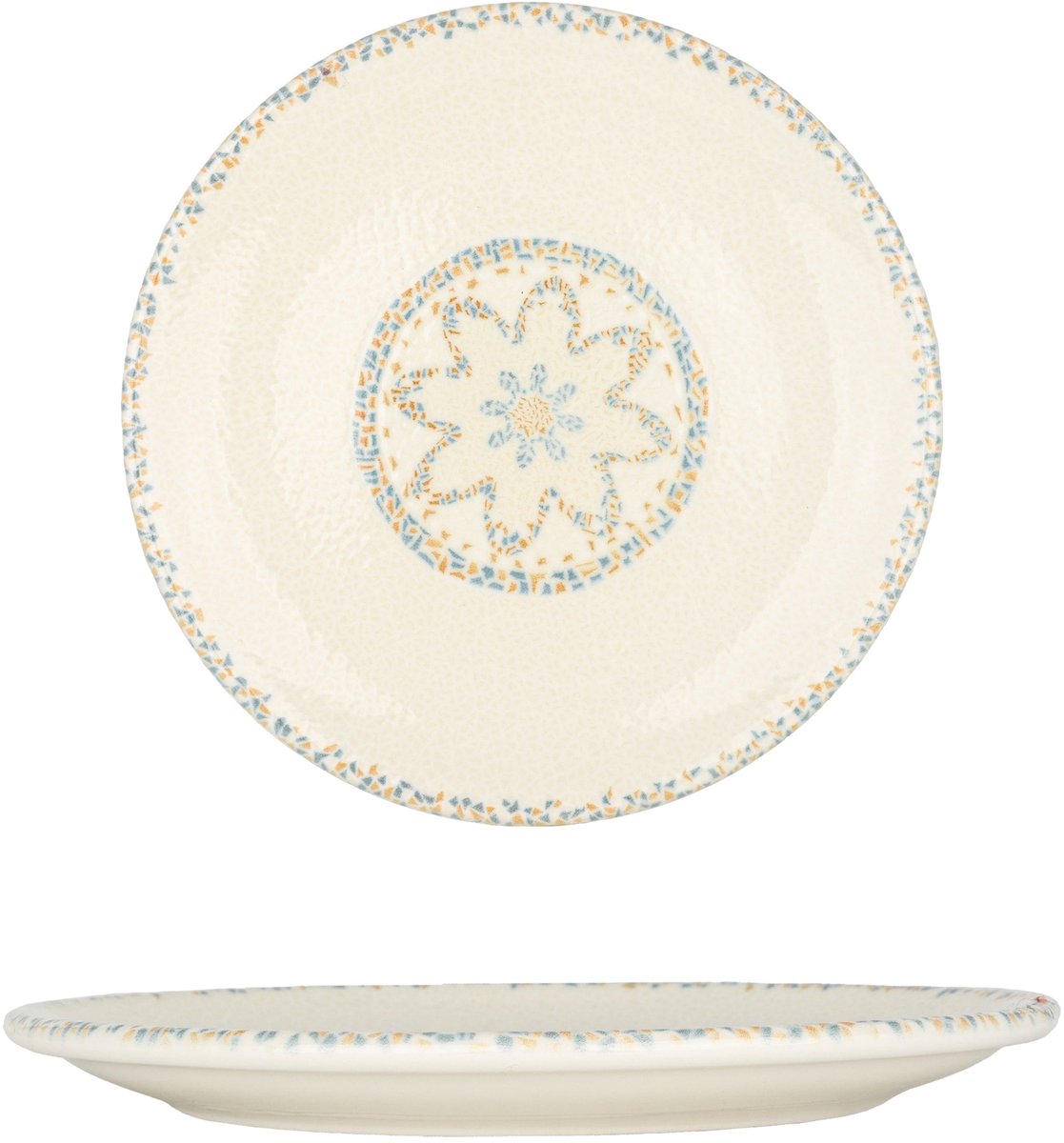 By Bone Dessertbord - Tessera - Porselein - 21 cm - set van 6