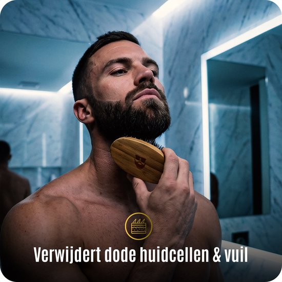 BAØRD Houten Baardborstel – Baardverzorging – Baardstijler Care – Beard Brush Cadeau Mannen – Voor Baardolie En Baardbalsem Cadeautjes – Baard Borstel Geschenk Heren - Vader Kados Man - Verjaardag Kado Top 10 - Cadeautje Voor Hem