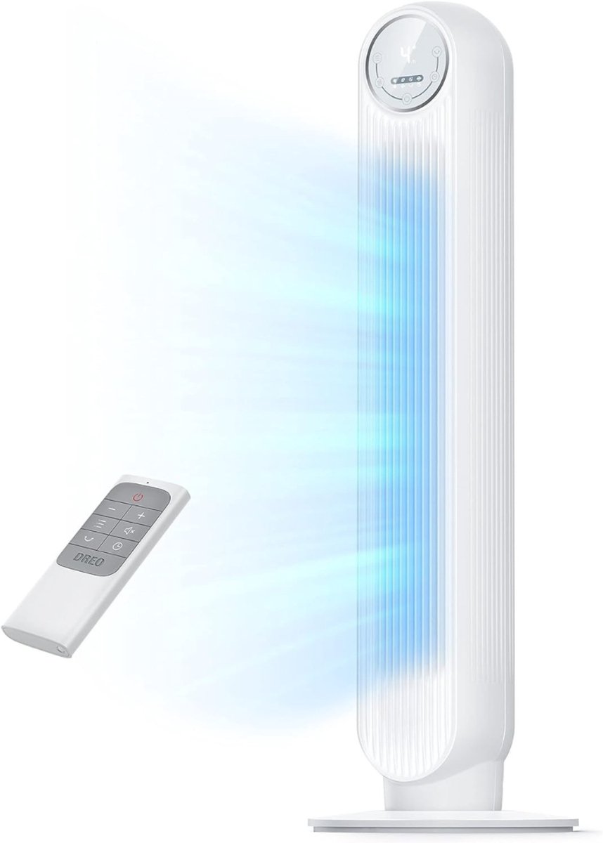 RVV® Ventilator toren - Ventilator staand - Torenventilator - Wit - 30cm x 30cm x 92cm