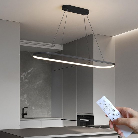 Hanglamp Eettafel, LED Dimbaar Met Afstandsbediening
