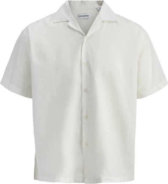 JACK&JONES - JJEBREEZE LINEN BLEND RESORT SHIRT SS SN - Heren - Overhemden