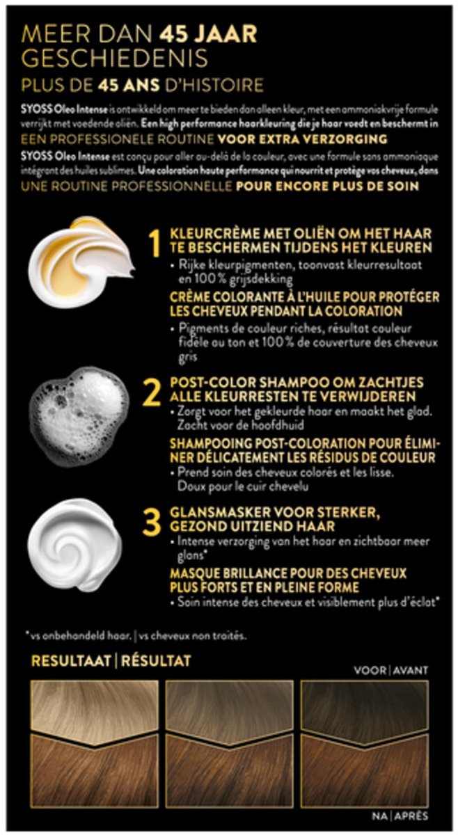 Bol.com Syoss Oleo Intense 5-86 Lichtbruin - 3 st - voordeelverpakking aanbieding