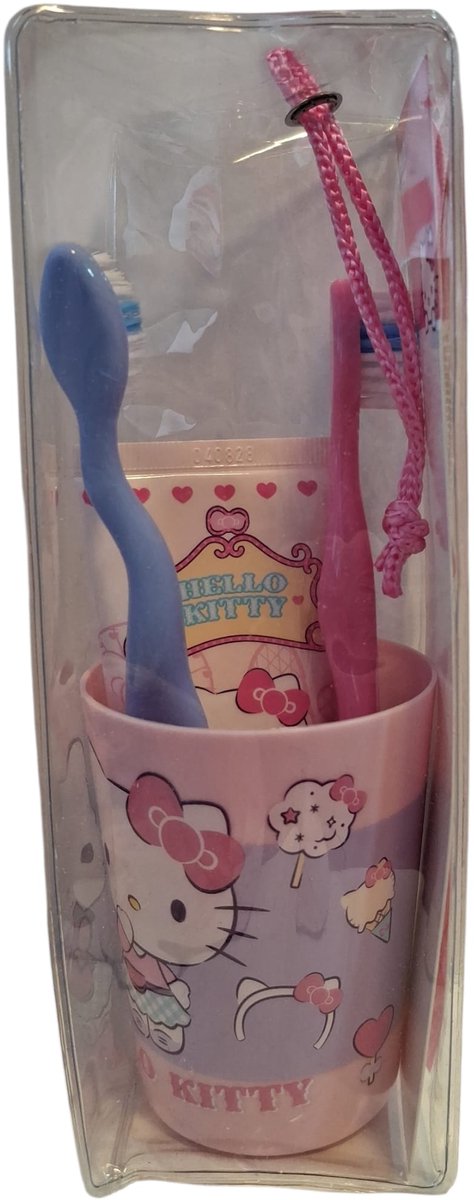 Hello Kitty Gevuld Tandpasta Reistasje 5-delig