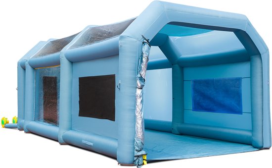 VEVOR Draagbare Opblaasbare Spuitcabine 7.3x3.8x2.8M Diy Spuitverf 750 960W Anti-Spray Verfcabine voor Doe-Het-Zelfprojecten Hobby Verfmachine van Merkloos — afbeelding 2