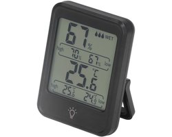 Professionele Digitale Vochtigheidsmeter – LCD-scherm, Temperatuur & Vocht voor Binnen & Buiten