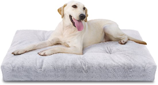 Nobleza Coussin pour chien - Coussin de banc - Lit pour chien - Taille XL: 110 x 73 x 10 cm - Grijs