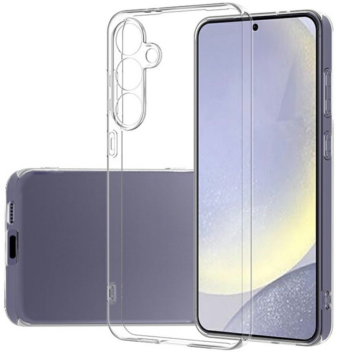 Lunso Geschikt voor Samsung Galaxy S25 FE - TPU Backcover hoes - Transparant