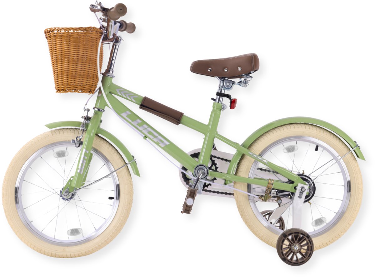 Buxibo - Kinderfiets voor Jongens - Luca - 16 Inch - Groen