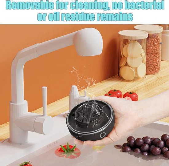 Deze oplaadbare, snoerloze groente- en fruitwasmachine maakt gebruik van OH-ionenreinigingstechnologie en functioneert tevens als voedselsterilisator en -desinfectiemiddel. van Merkloos — afbeelding 3
