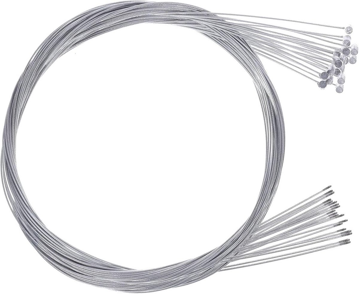 20x Universele Fiets Rem- en Versnellingskabels RVS - Geschikt voor Racefiets & Mountainbike (2 Meter)