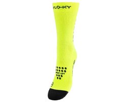 FLOKY S-Mash sok (Padel&Tennis) Diamand Blauw - Compressie - Antislip - Stabiliteit - Tennis sokken - Padel sokken - Voorkomen Blessures - Sneller Herstel - Taping Systeem - Achillespees bescherming