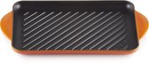 Le Creuset Grillplaat Tradition Oranjerood 32 x 22cm