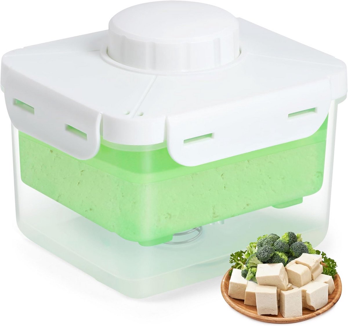 Verstelbare Tofu-pers voor Vegans - Vaatwasmachinebestendig en Perfecte Waterafvoer