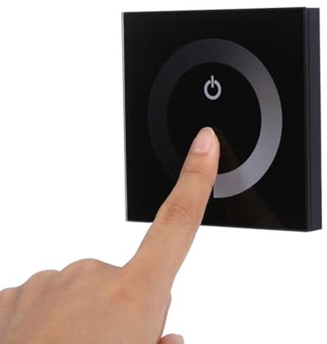 Touchpaneeldimmer Wandschakelaar voor Enkele Kleur LED-lichtstrip - DC 12V-24V
