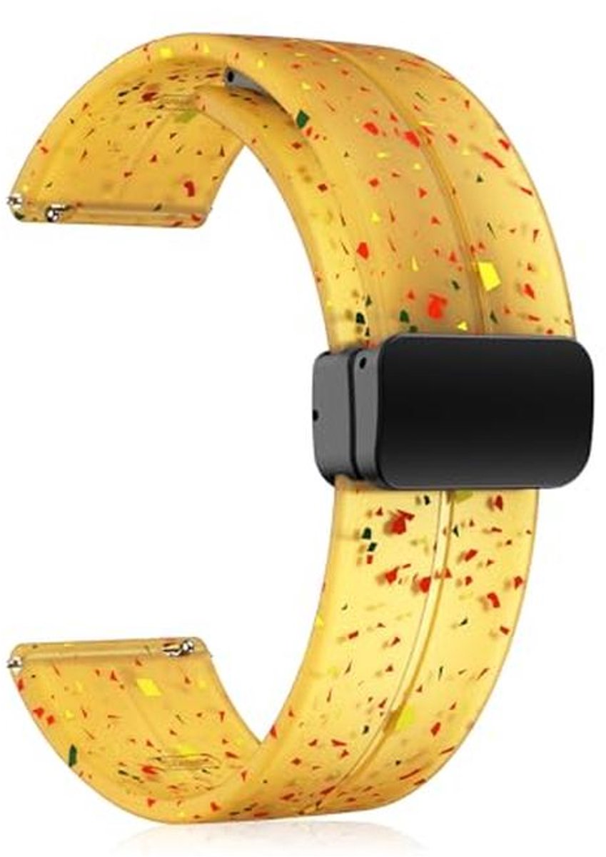 Siliconen Sportarmband 20 mm 22 mm met Magneetsluiting - Reserveband