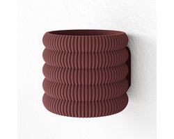 Fleuriek - Hangende bloempot voor binnen Rood - Plantenpot verticle tuin, Groene muurdecoratie - Kunststof bloempot voor aan de muur