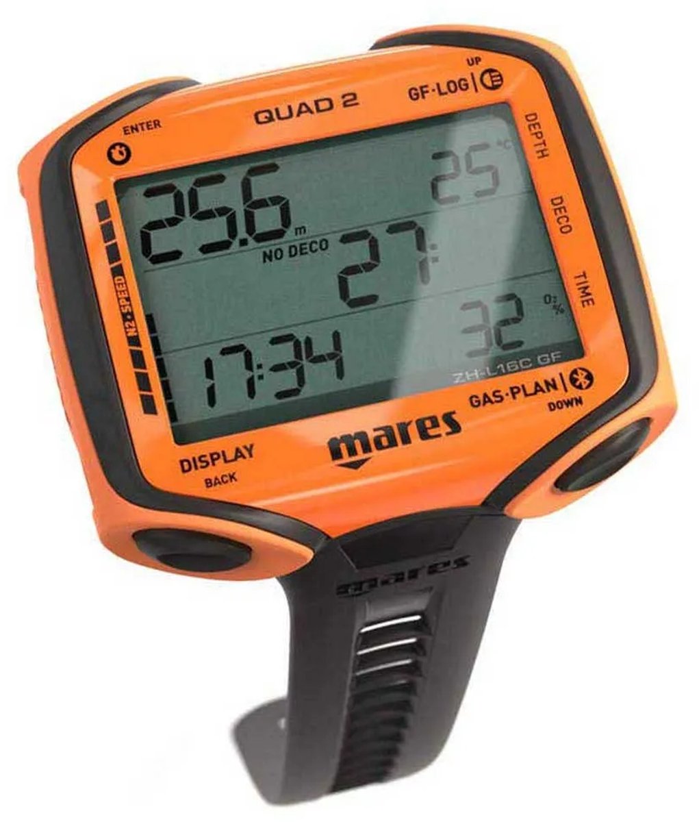 Mares Quad 2 Duikcomputer Oranje