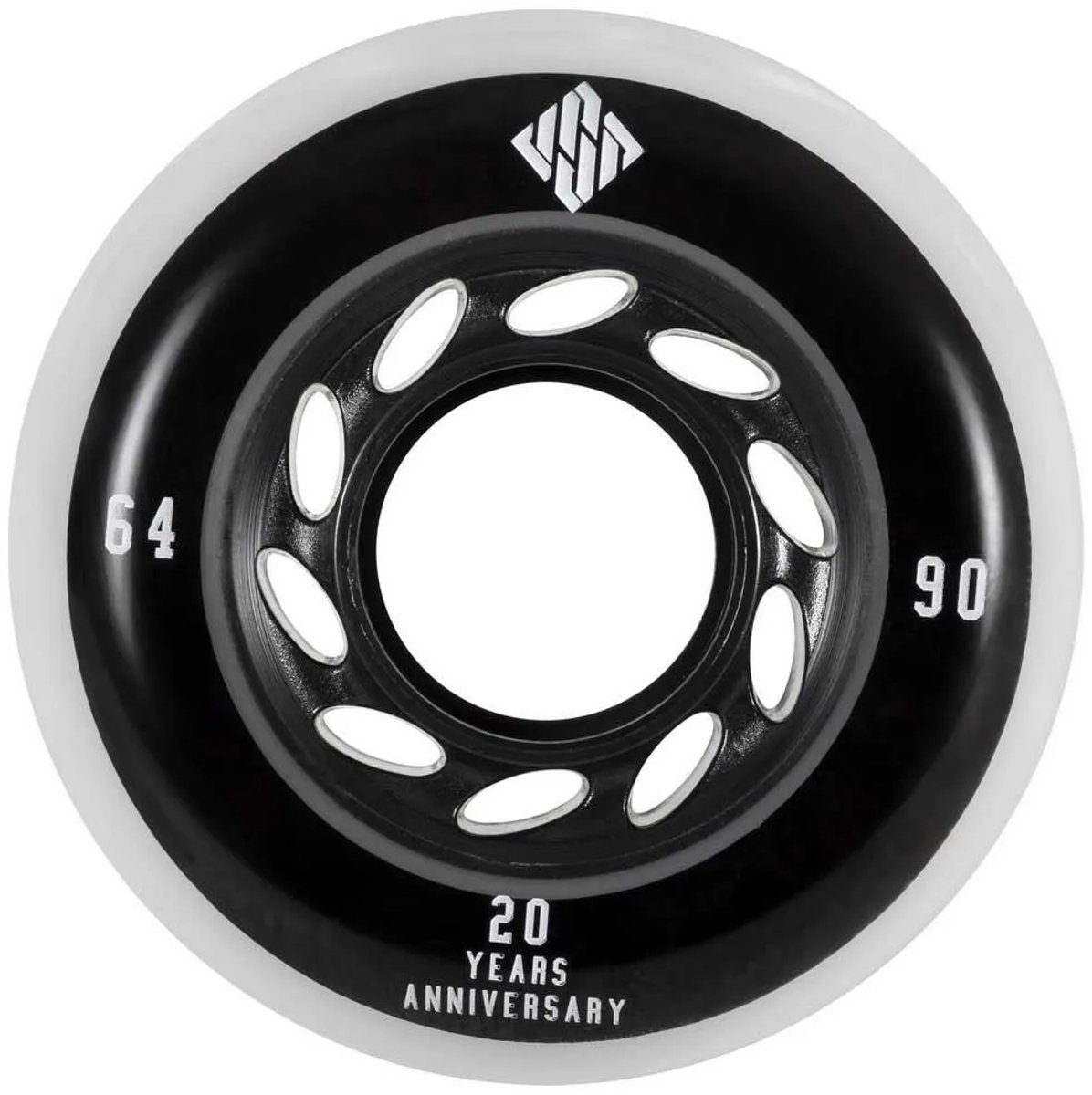 Usd Skates Team 4 Units Wiel Zilver 64 mm / 90A