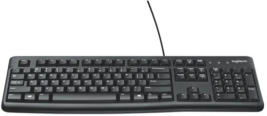 Logitech K120 - Bedraad Toetsenbord - QWERTY ISO - Zwart