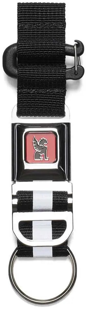 Chrome Mini Buckle Sleutelhanger Zwart