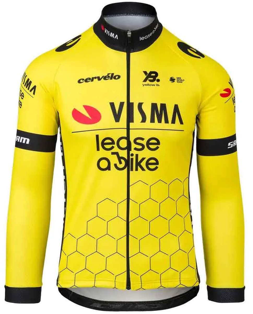 Tvl Team Visma Lease A Bike Replica 2025 Trui Met Lange Mouwen Geel M Man