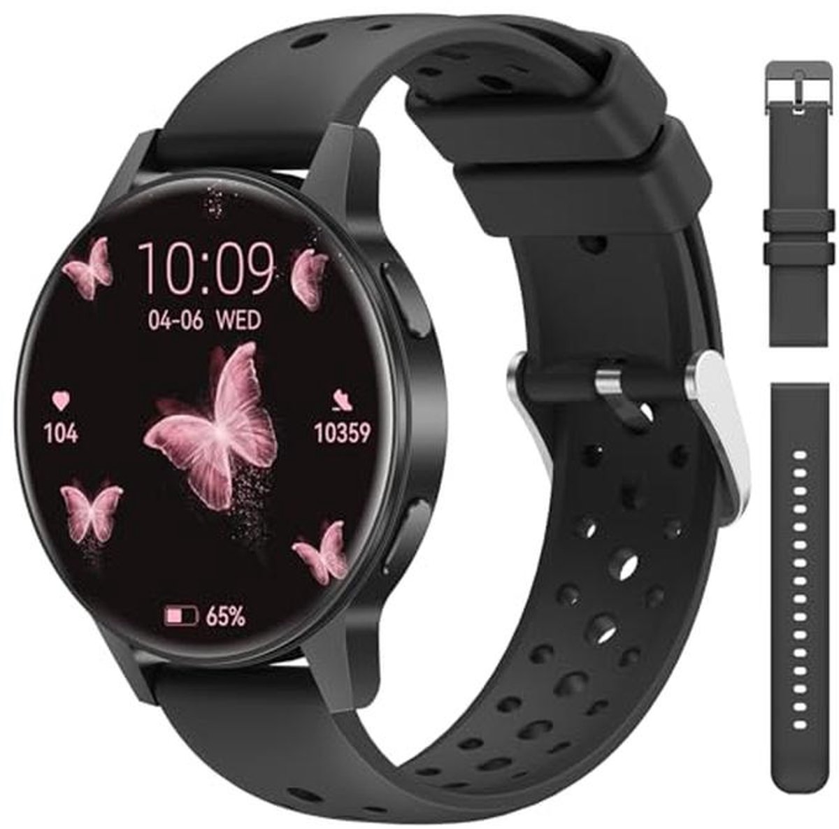 Smartwatch voor dames met hartslagmeting, menstruatiecyclus-tracking en 120 sportmodi