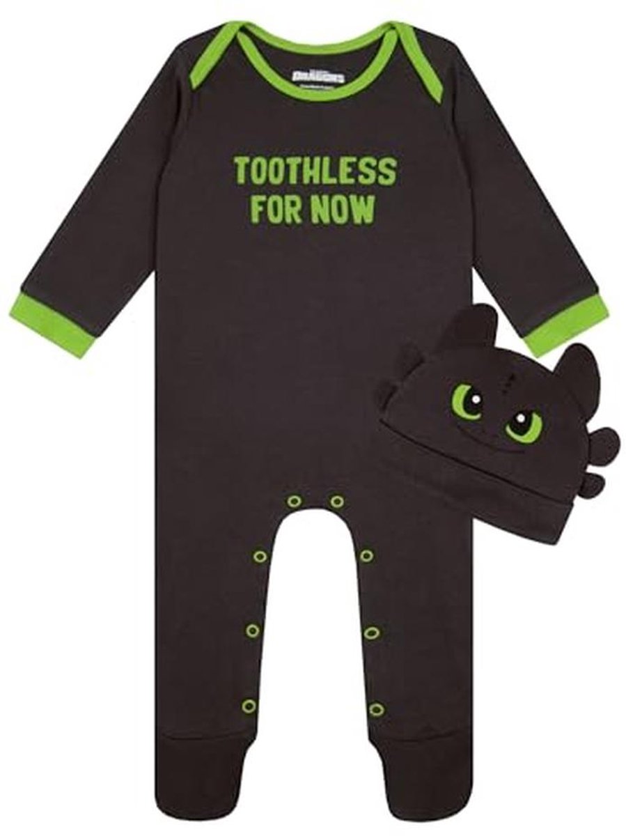 Rompertje en Muts voor Baby Jongens - Schattige Pyjama met Snavelo Motief
