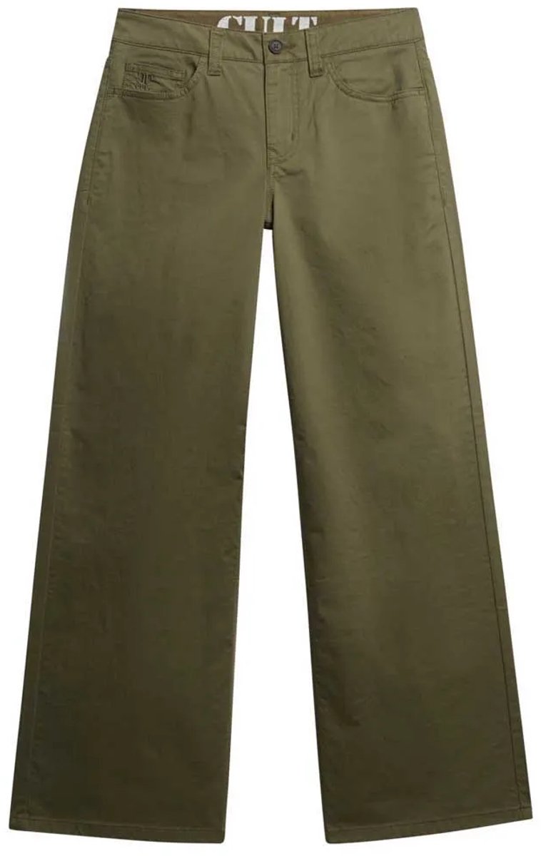 Superdry Dames Broeken Groen