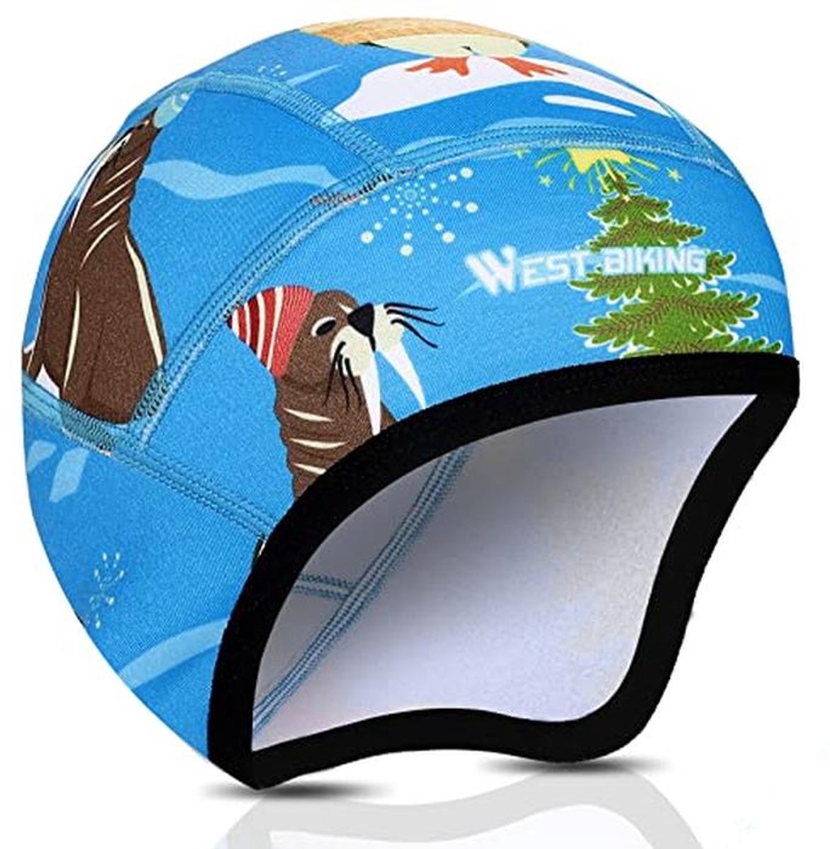 Winterfietsmuts voor Kinderen | Winddichte Onderhelm voor Outdoor Activiteiten