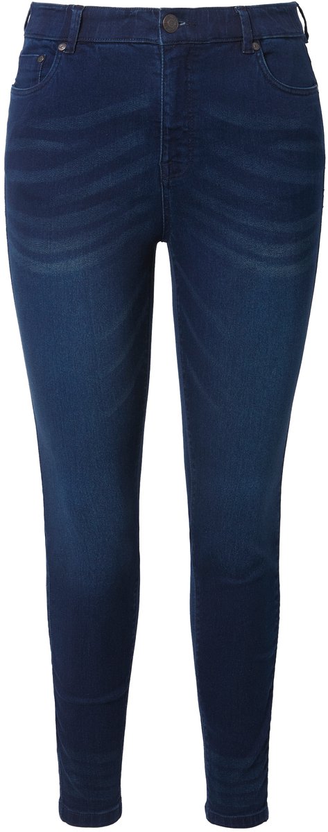 Studio Untold - Dames - skinny jeans 5-pocket smal model - Donkerblauw denim - Maat 56