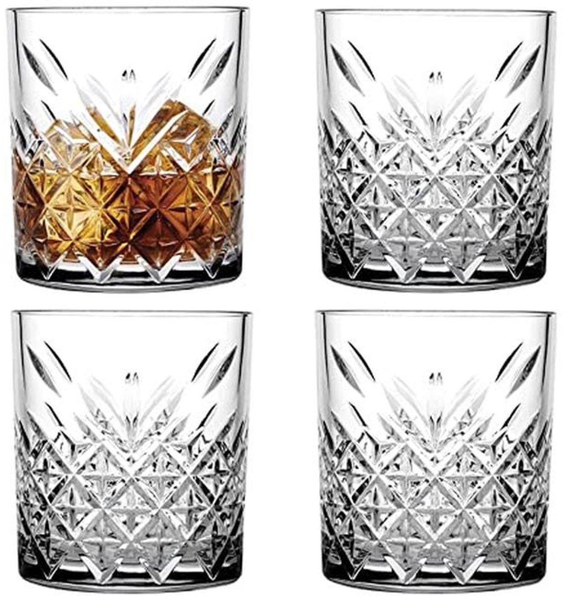 Timeless Whisky Glazen 355 ml - Transparant - Set van 12