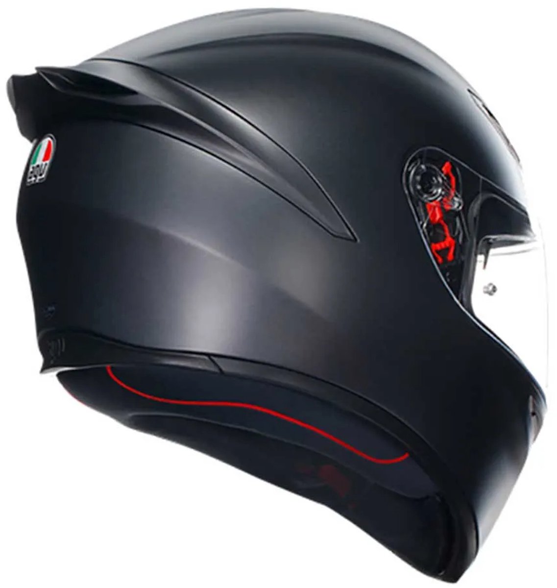 AGV K1 S E2206 Mat zwart Integraalhelm - Maat L - Integraal helm - Scooter helm - Motorhelm - Zwart - Scooterhelmen mannen en vrouwen. – foto 2