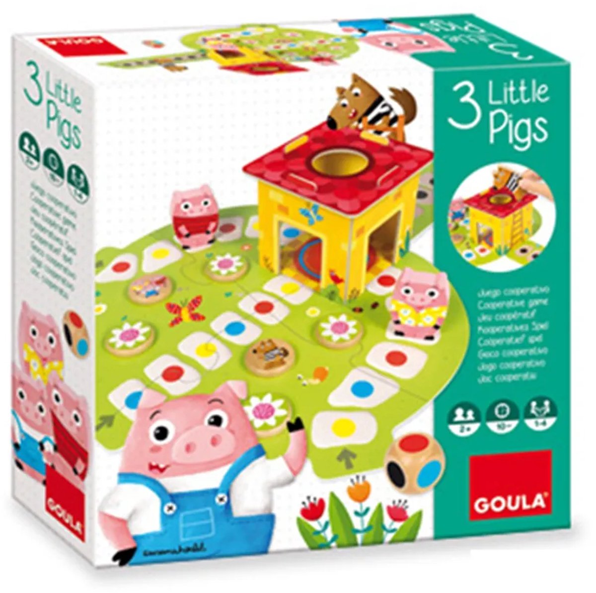 Jumbo - Goula - Drie Kleine Biggetjes - Kinderspel - Bordspel kinderen vanaf 2 jaar - Speelgoed — afbeelding 15