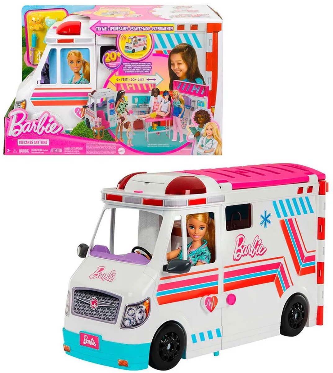 Barbie You Can Be Anything - Barbie Ambulance - Met licht en geluid — afbeelding 11