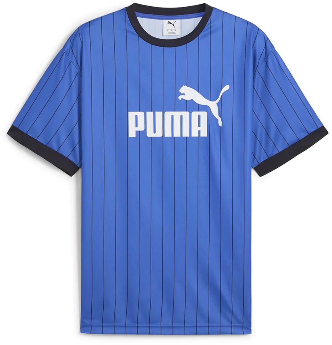 Puma Ess Striped T-shirt Met Korte Mouwen XL Man Blauw