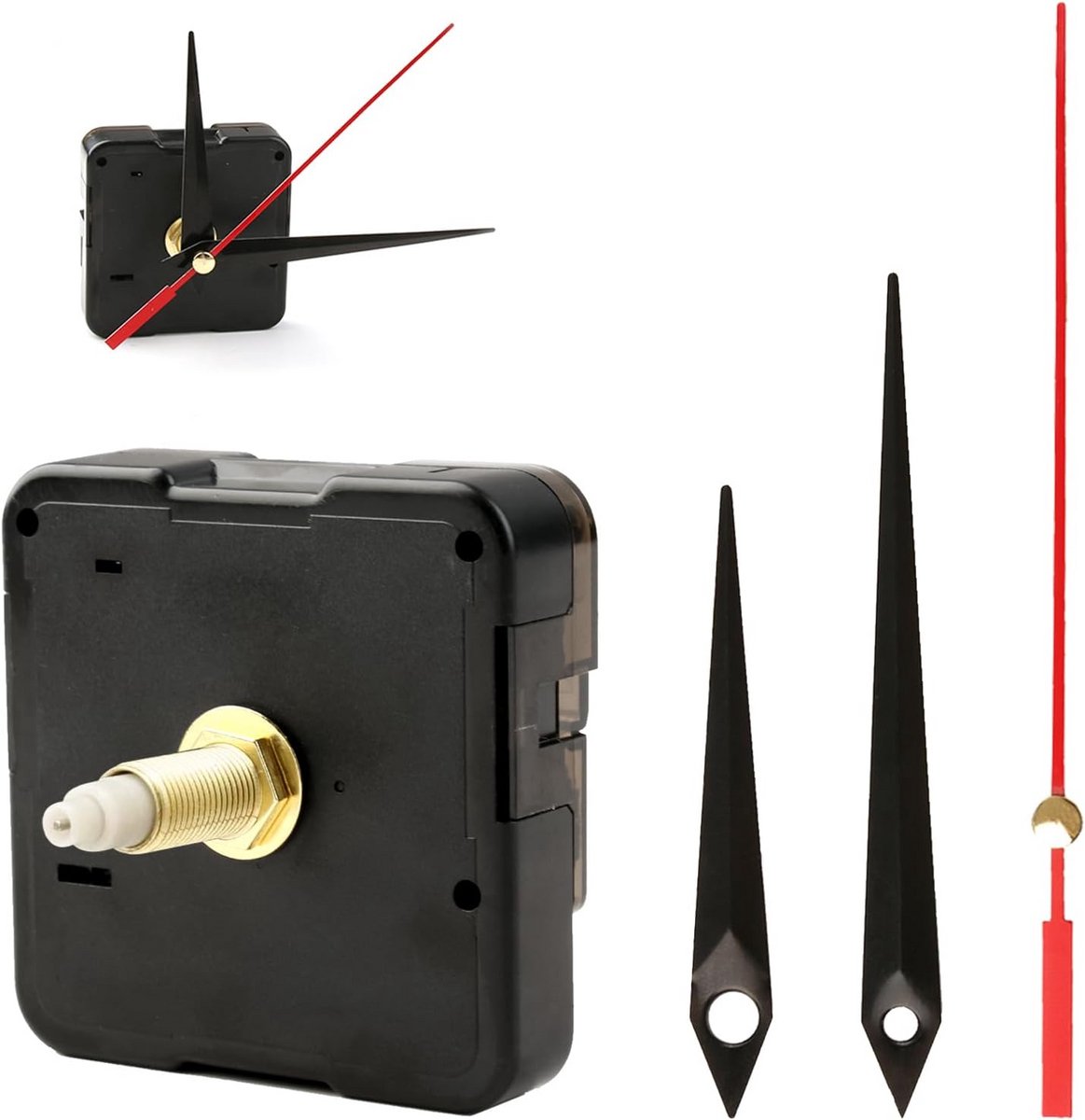 Fluorescerend kwartsuurwerk 22 mm voor wandklokken - Stil klokmechanisme voor doe-het-zelf projecten