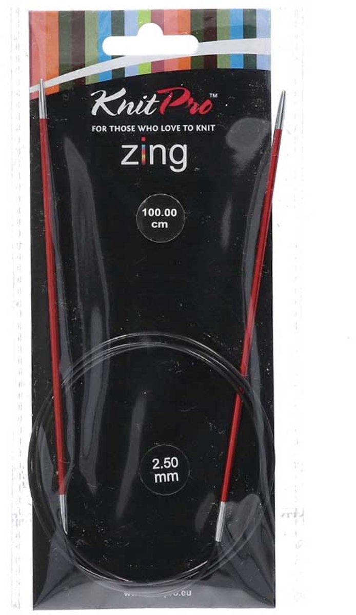 KnitPro Zing rondbreinaald 2,5 mm - 100cm Fixed circular needle