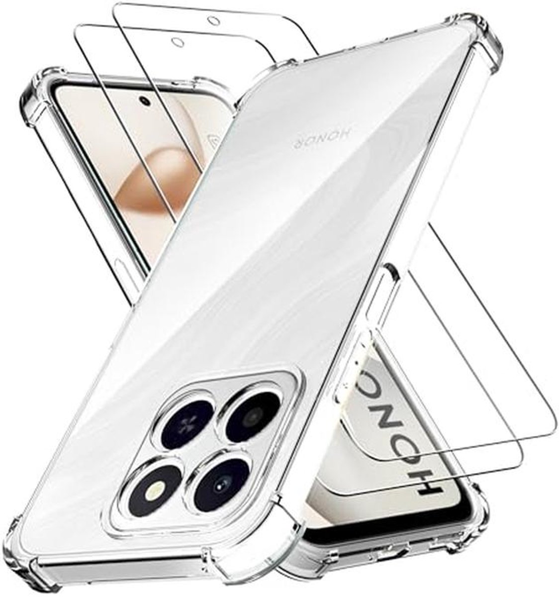Telefoonhoes voor Honor 400 Smart - Transparant TPU Bumper met Anti-Kras Bescherming