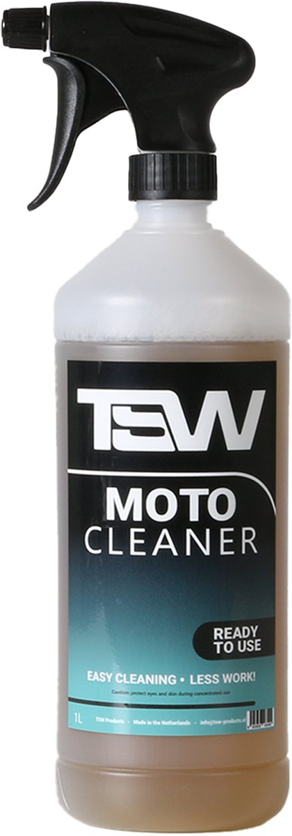 TSW Moto Cleaner - Ready to use - 1L - motorfiets reiniger - crossmotor reiniger - bike cleaner - motor shampoo - motor & fiets reiniger - motor cleaner