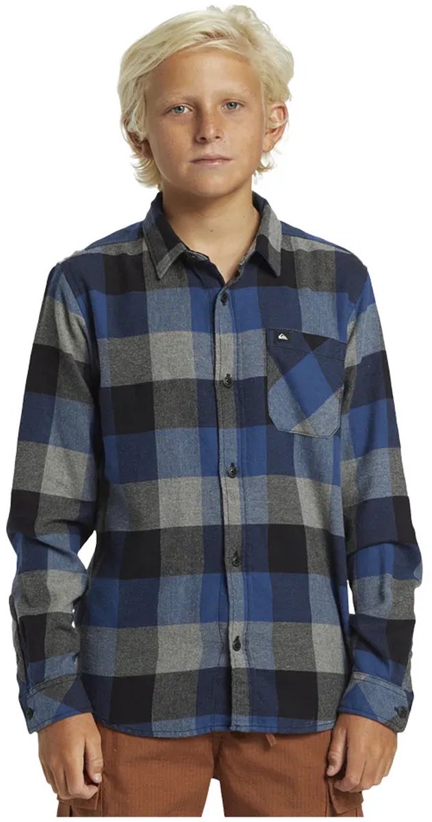 Quiksilver Mf Classic Flanss Overhemd Met Lange Mouwen Veelkleurig 16 Years Jongens Blauw