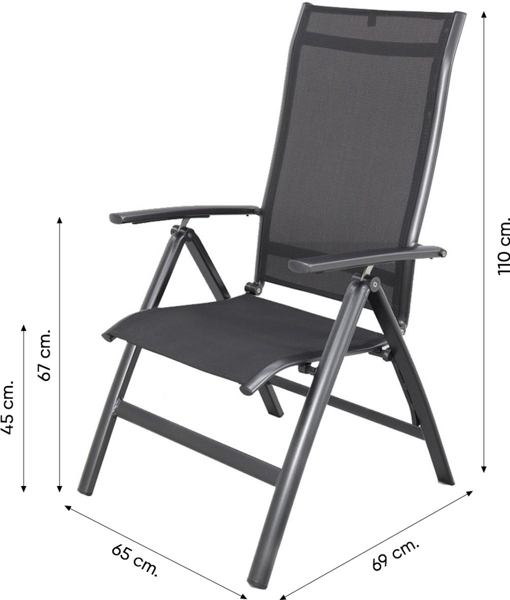 Kettler Legato Curve chaise de jardin réglable