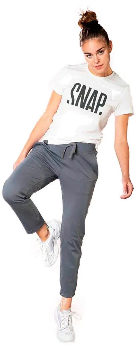 Snap Climbing Logo T-shirt Met Korte Mouwen Wit XS Vrouw