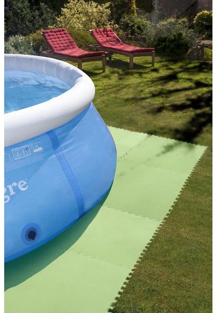 Gre Accessories pool floor protector - 9 tiles - 81 x 81 cm - Green