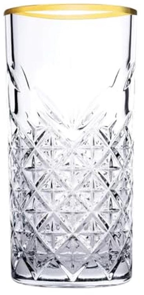 Multifunctionele set van 4 glazen - 295 ml goud, vaatwasmachinebestendig